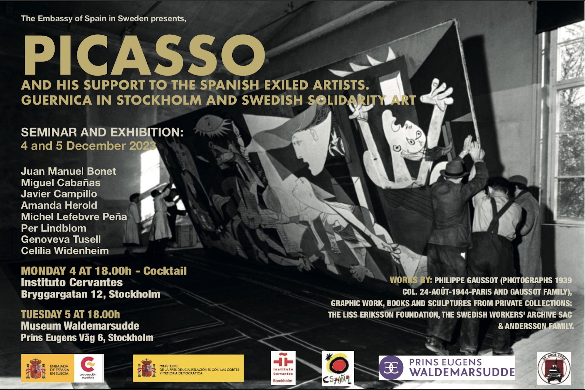 Exposition Picasso à Stockholm (Suède)
