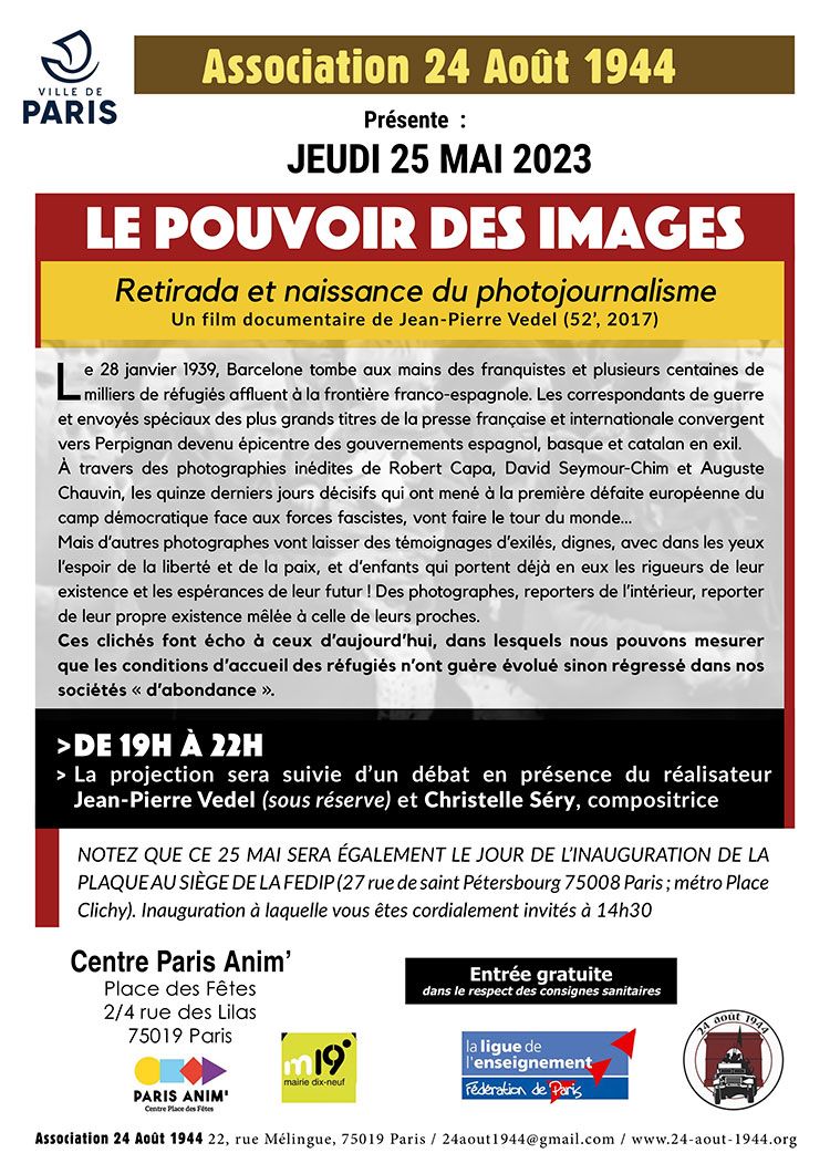 Affiche Projection du 25 mai: Le pouvoir des images