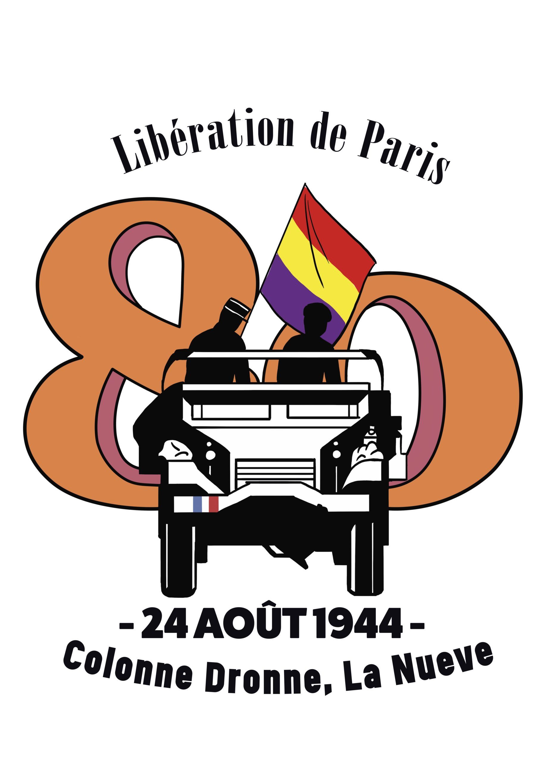 Logo des 80 ans de la libération de Paris