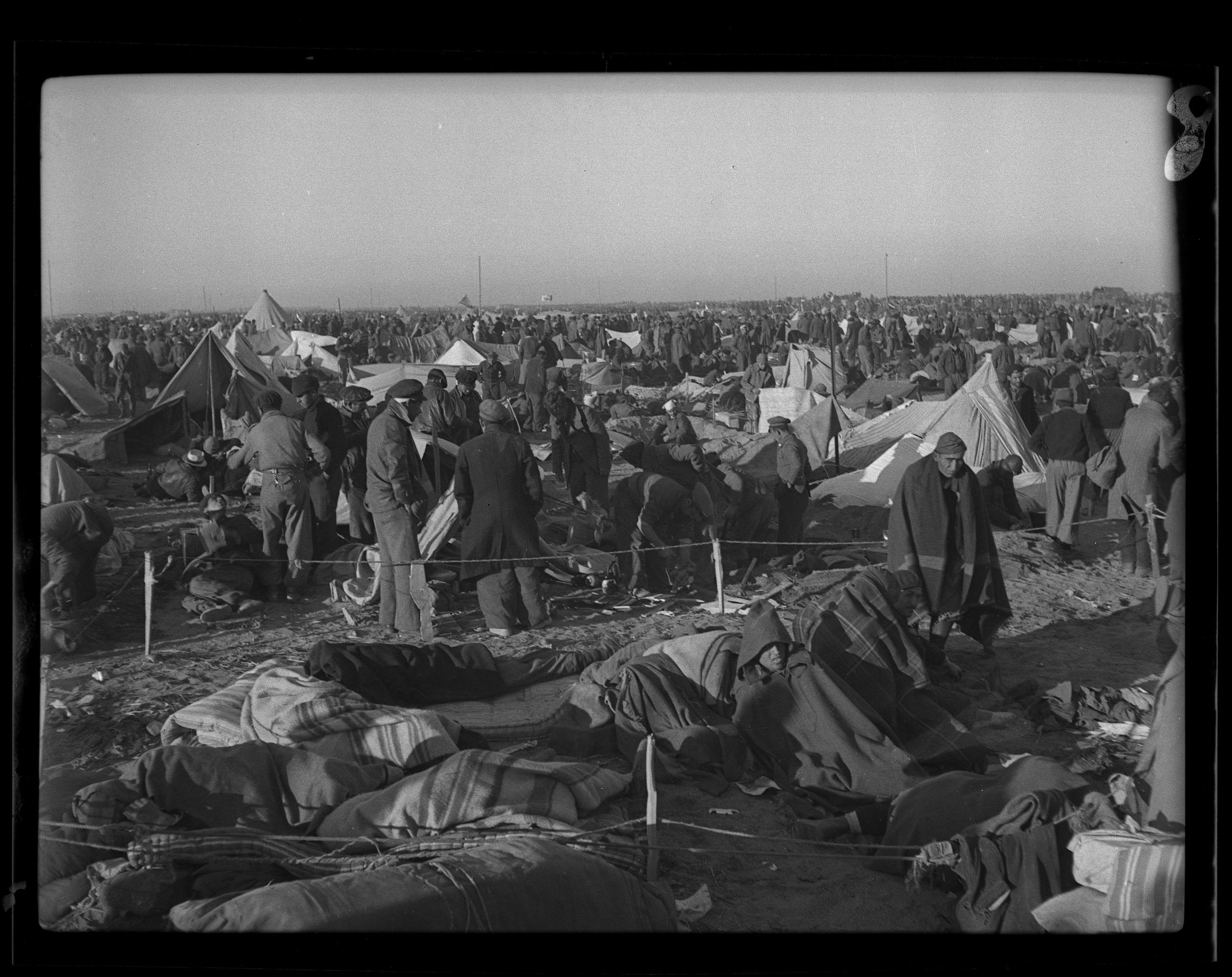 Réfugiés espagnols fev.1939 Camp d'Argelès sur mer