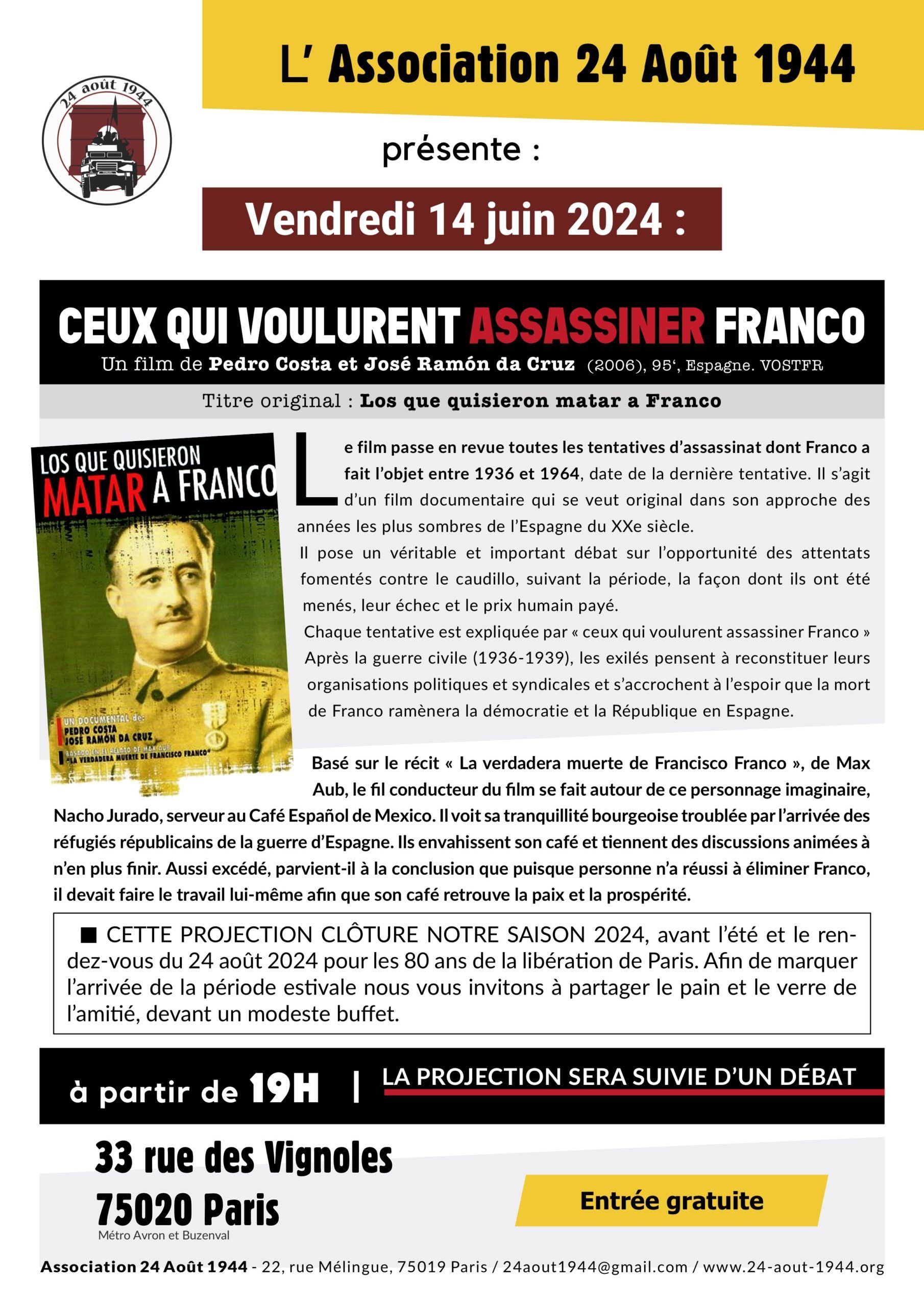 Ceux qui voulurent assassiner Franco